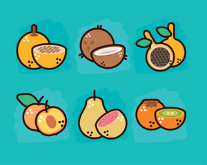 six healthy fruits