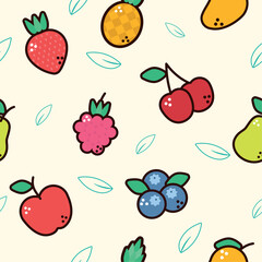 fresh fruits healthy pattern
