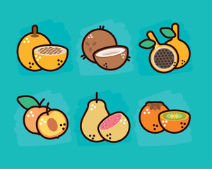 nine fresh fruits healthy