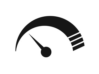 speedometer icon in trendy design
