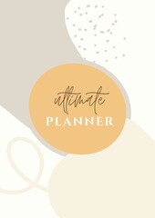 ultimate planner cover design
