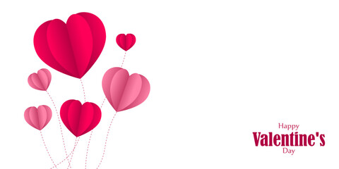 Obraz na płótnie Canvas Vector illustration of Happy Valentine's Day concept greeting