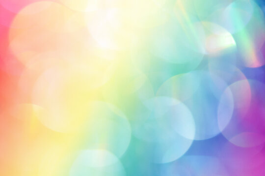 blurred rainbow bokeh background