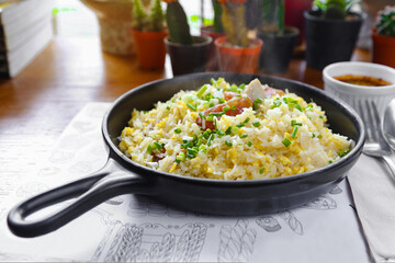 Fried rice with sausage
