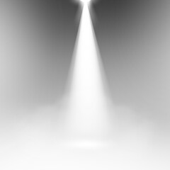 Spotlight lighting with white fog - obrazy, fototapety, plakaty