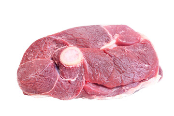 Lamb steak isolated