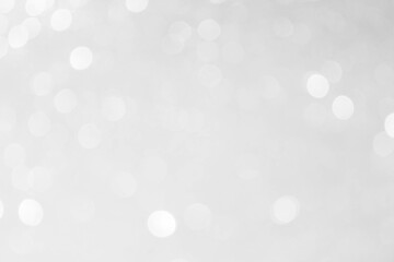 Silver background Abstract Bokeh Christmas.	
