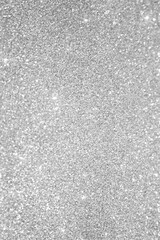 Silver background Abstract Bokeh Christmas.	
