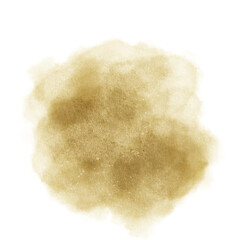 Golden Watercolor Smudge