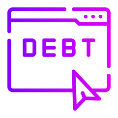 web browser gradient icon