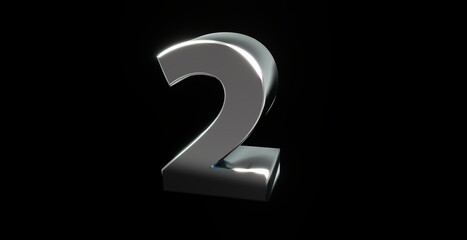 zwei, 2, Auszeichnung, preis, kosten, prämie, Euro, zahl, betrag, Gutschrift, Dollar, Gewinn, Kapital, Business, Schrift, 3d, gold, silber