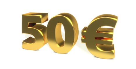 50€, 50, fünfzig, preis, kosten, prämie, Euro, zahl, betrag, Gutschrift, Dollar, Gewinn, Kapital, Business, Schrift, 3d, gold, silber