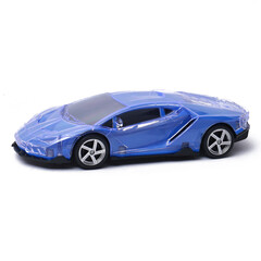 Fototapeta na wymiar Toy Racing Car, Blue Color