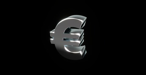 Euro, Gewinn, Kapital, Business, Schrift, 3d, silber