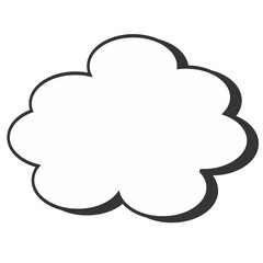 cloud chat simple and attractive vector eps format