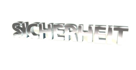 Sicherheit, Zeichen, Schrift, 3d, gold, silber