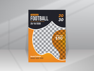 The Final Football Tournament Competition Championship Flyer template