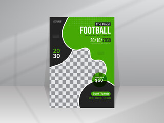 The Final Football Tournament Competition Championship Flyer template
