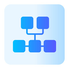 hierarchy structure gradient icon