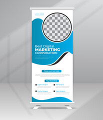 Digital Marketing Agency Promotion Roll Up Banner Stand for Commercial Board and Exhibition