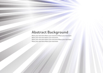 Obraz premium シルバーに輝くスピードライン背景