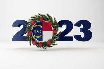 2023 North Carolina With Wreath