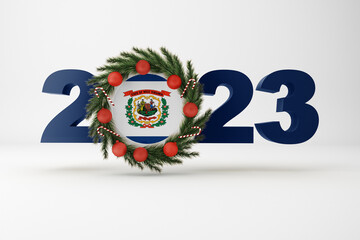 2023 West Virginia With Wreath