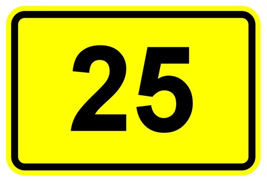 Illustration eines Bundesstra&szlig;enschildes der B 23 in Deutschland	