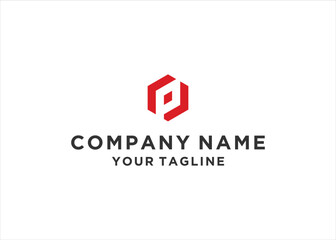  letter p design modern inspiration template