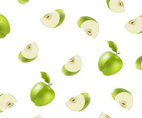 Green Apple abstract. Apple Abstract.