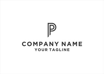  letter p design modern inspiration template