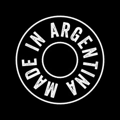 Made in Argentina text emblem stamp, concept background