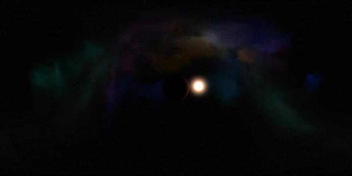 VR 4K 360 degree with Planet Mars Video, equirectangular projection, environment map. HDRI spherical panorama.	