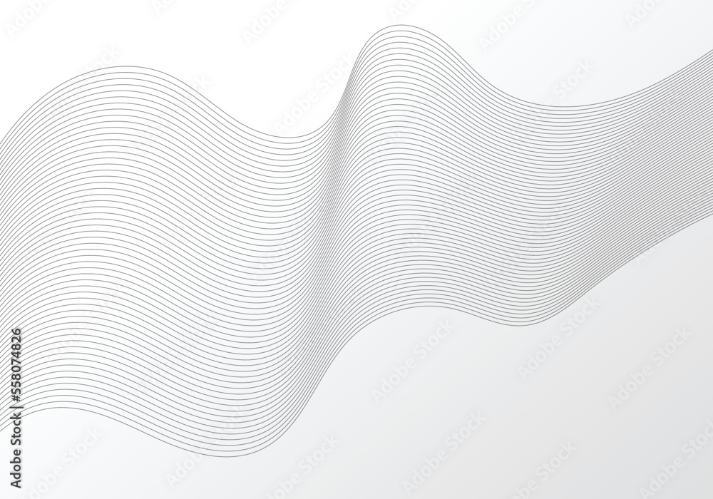 Poster abstract line pattern design deocorative artwork. simple design for wavy movement template.