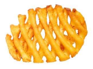 Fried Wafer Potato on white background, Fried wafer potato on white PNG File.