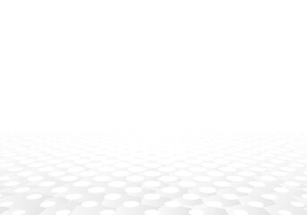 Abstract white template design of tech geometric style. Simple floor of perspective template backgrounc.
