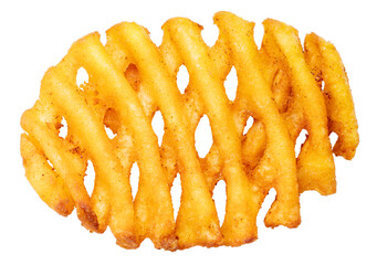 Fried Wafer Potato  on white background, Fried wafer potato on white PNG File.