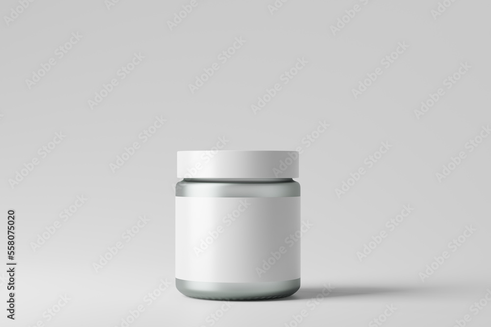 Wall mural frosted glass cosmetic bottle