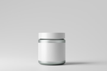 frosted glass cosmetic bottle