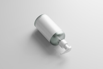 frosted glass cosmetic bottle