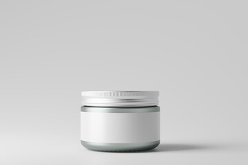 frosted glass cosmetic bottle