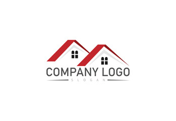 Unique home estate logo vector template. vector illustrator.