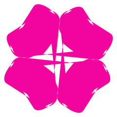 An abstract transparent heart shape design element.