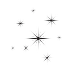 Star icon. Twinkling stars. Sparkles, shining burst. vector illustration