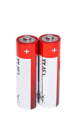 AA batteries isolated