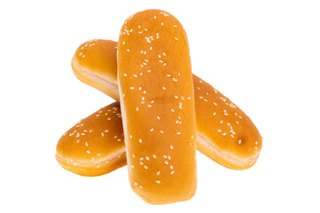 hot dog bun isolated