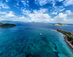 Catamaran aux iles vierges britanniques, Caraïbes