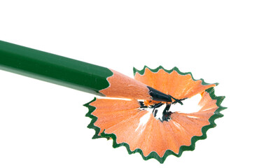 wood shavings from a pencil