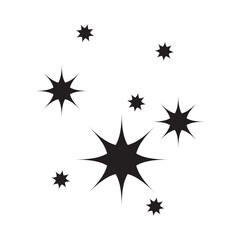 Star icon. Twinkling stars. Sparkles, shining burst. vector illustration