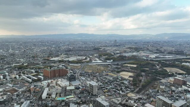 2022年12月　寝屋川公園周辺の空撮映像